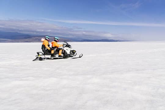 Snowmobile Tour and an Into the Glacier on Langjokull