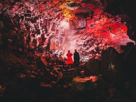 Raufarholshellir lava tube offers a safe and exciting caving experience.