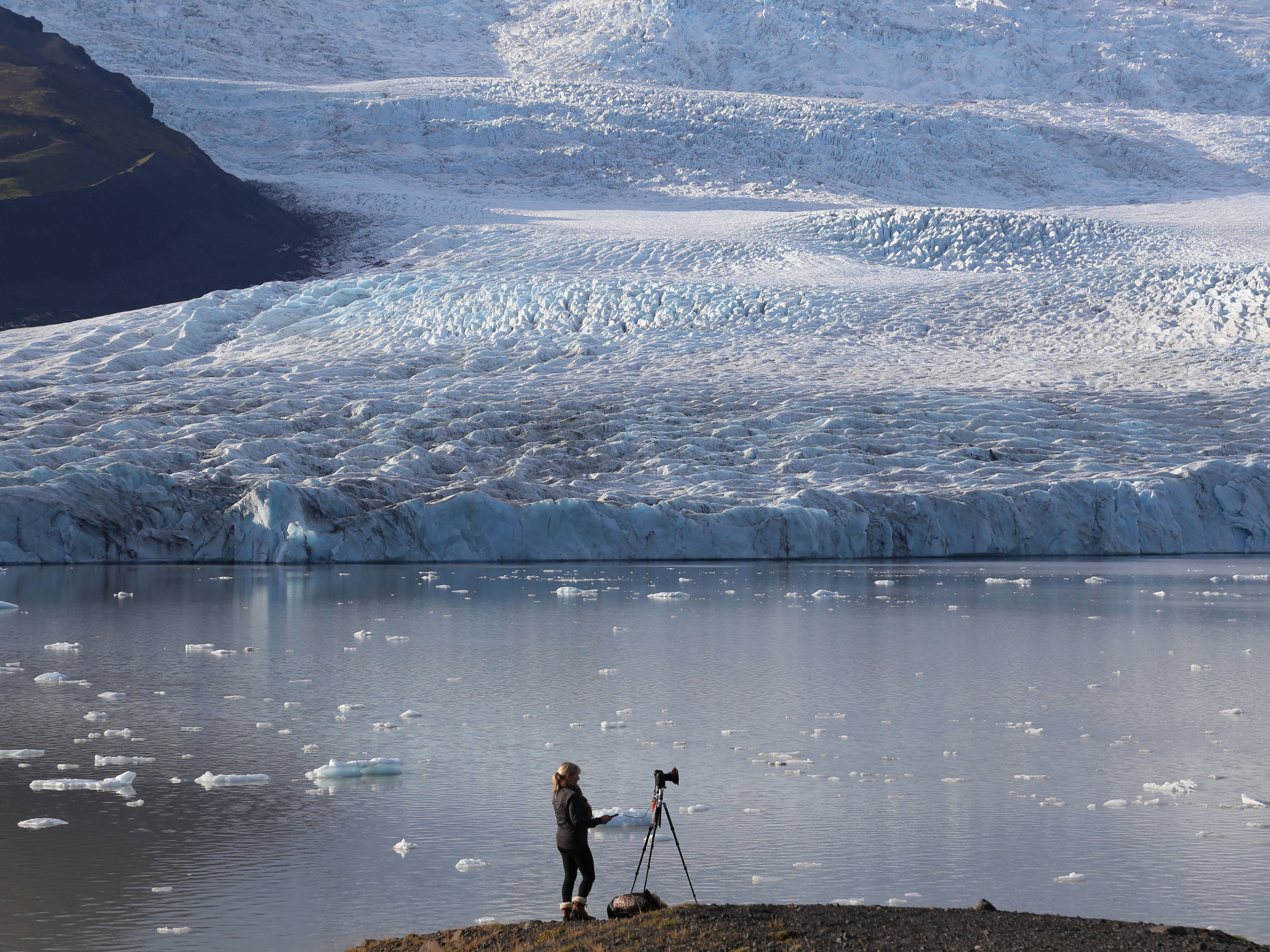 Jokulsarlon's icy waters hail from an outlet glacier of Vatnajokull.