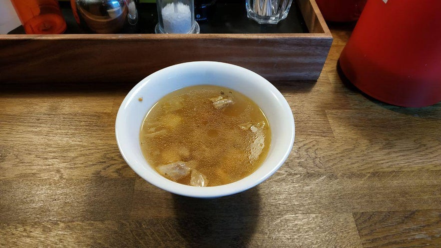 La sopa de carne, ¡bien merecida!