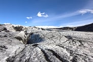 Walking on glacier and surfing the south coast