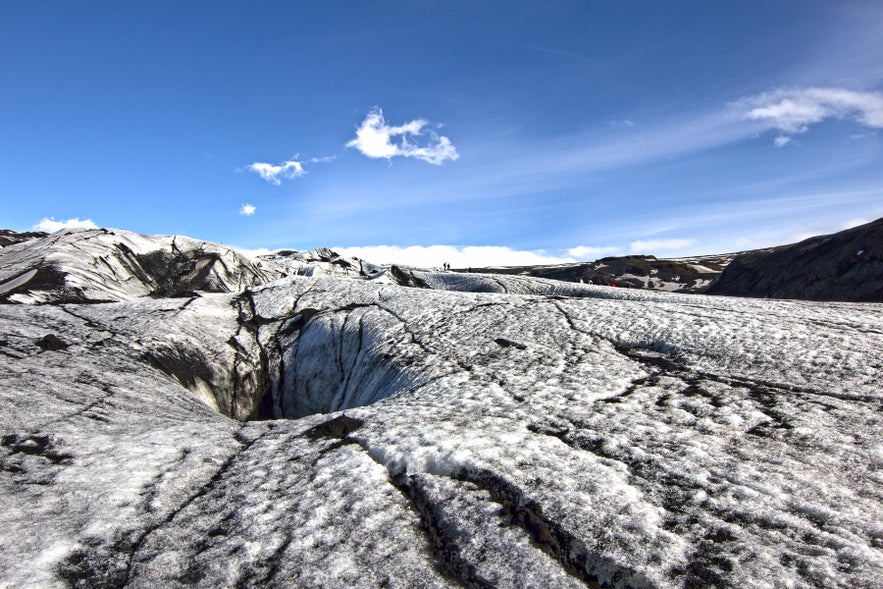 Walking on glacier and surfing the south coast