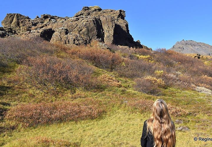 The Elf-church Álfakirkja at Laugarvatnsvellir plains in Iceland