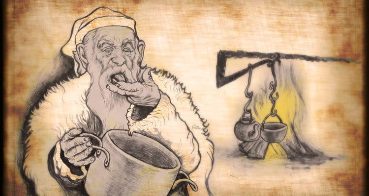 Pannenschraper, of Pottaskefill, is een van de IJslandse Kerstjongens.