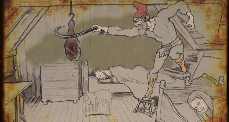 Il penultimo Yule Lads islandese è Ketkrokur, ovvero Uncinacarne.