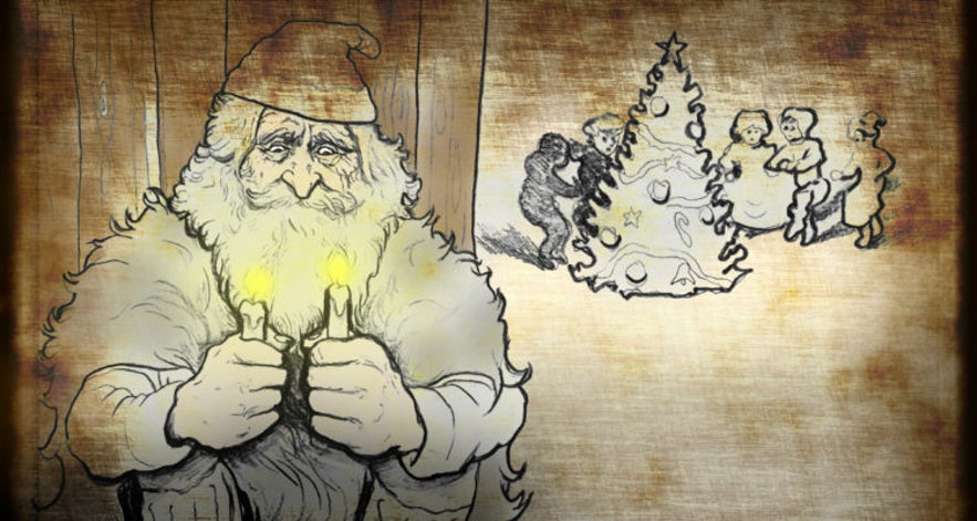 Candle-Stealer is the last Icelandic Yule Lad.