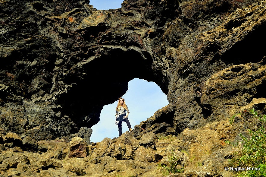 In the gap at Dimmuborgir at Mývatn