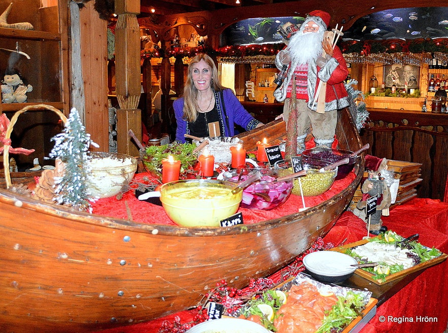 Regína at Fjörukráin Viking restaurant at the Viking Village Regína at Fjörukráin Viking restaurant at the Viking Village