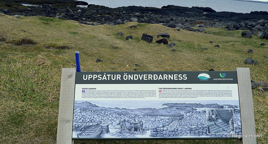 Uppsátur Öndverðarness information sign