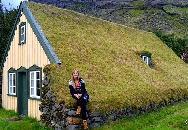 Hofskirkja Turf Church in Öræfi in South-East Iceland - the youngest one
