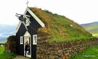 Saurbæjarkirkja Turf Church in North-Iceland - the biggest Turf Church in Iceland