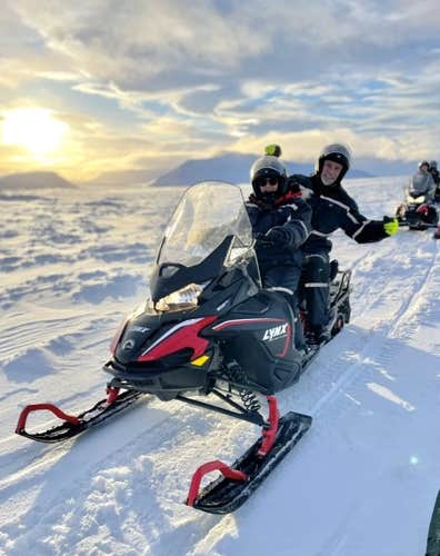 Thrilling 9-Hour Lake Myvatn Classic Tour with Snowmobiling Adventure from Akureyri
