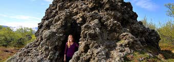 The Peculiar Knútsstaðaborg Lava Chamber in Aðaldalshraun in North Iceland