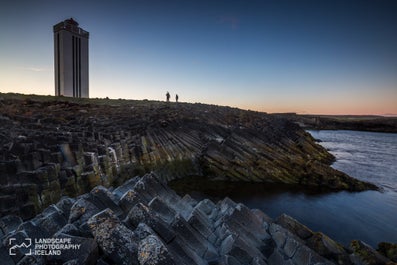 Kálfshamarsvík lighthouse.