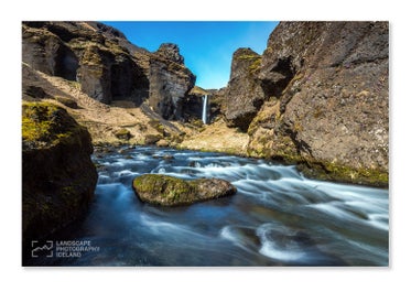 Kvernufoss waterfall.