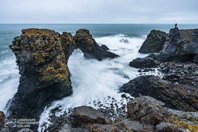 Gatklettur arch in Arnarstapi, on Snaefellsnes Peninsula