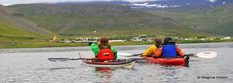 Calm Water Kayaking by Ísafjörður Town in the Westfjords - the Kayaking Centre of Iceland