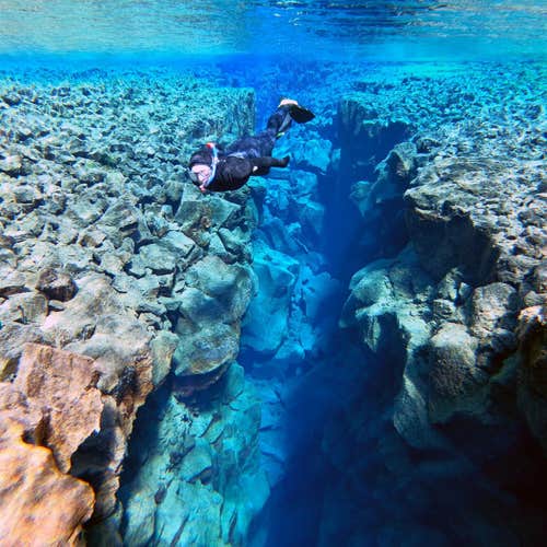 Silfra is a ravine in Iceland.