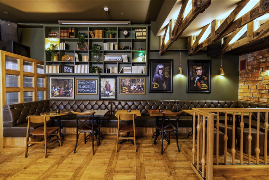 Bastard Brew & Food has a really fun interior and lively atmosphere