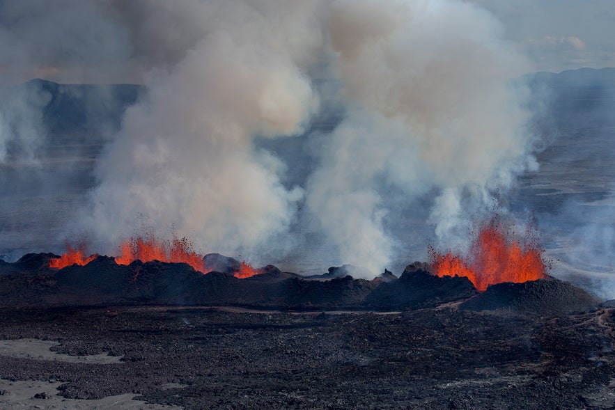 Volcanic eruption in Iceland