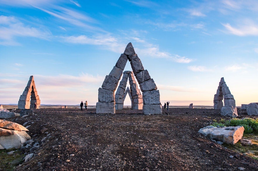 The Arctic Henge is a modern art instillation in North Iceland