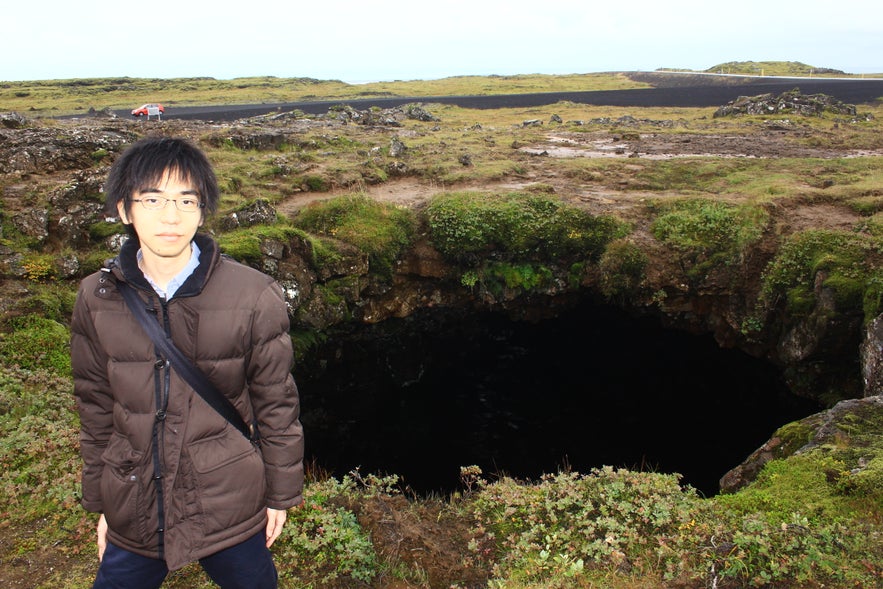 Big Cave near Reykjavik in Iceland 