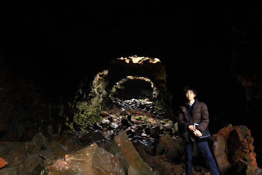 Big Cave near Reykjavik in Iceland 