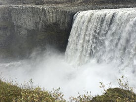 Dettifoss waterfall on the Diamond Circle route in Iceland.