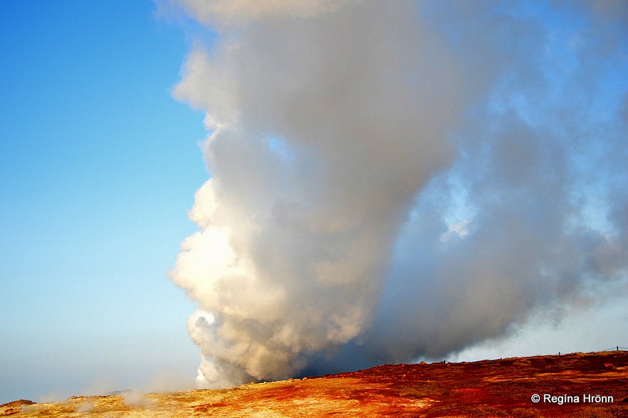 Gunnuhver Mud Pool in Reykjanes in SW-Iceland