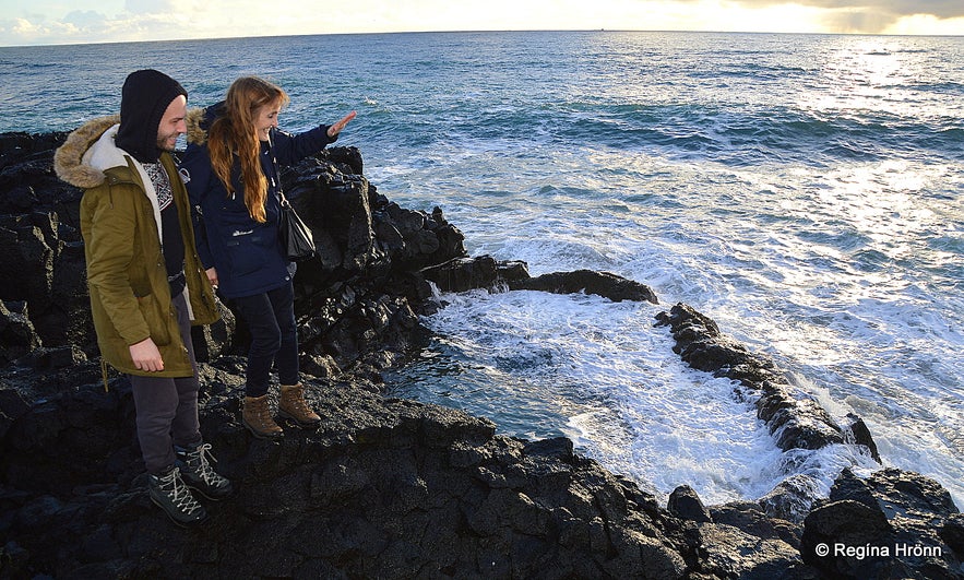 Regína by Brimketill on the Reykjanes peninsula