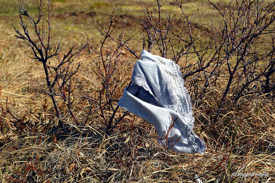 Panties blowing in the wind by Landbrotalaug