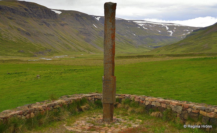 The monument of Snorri Sturluson at Hvammir in Dalir