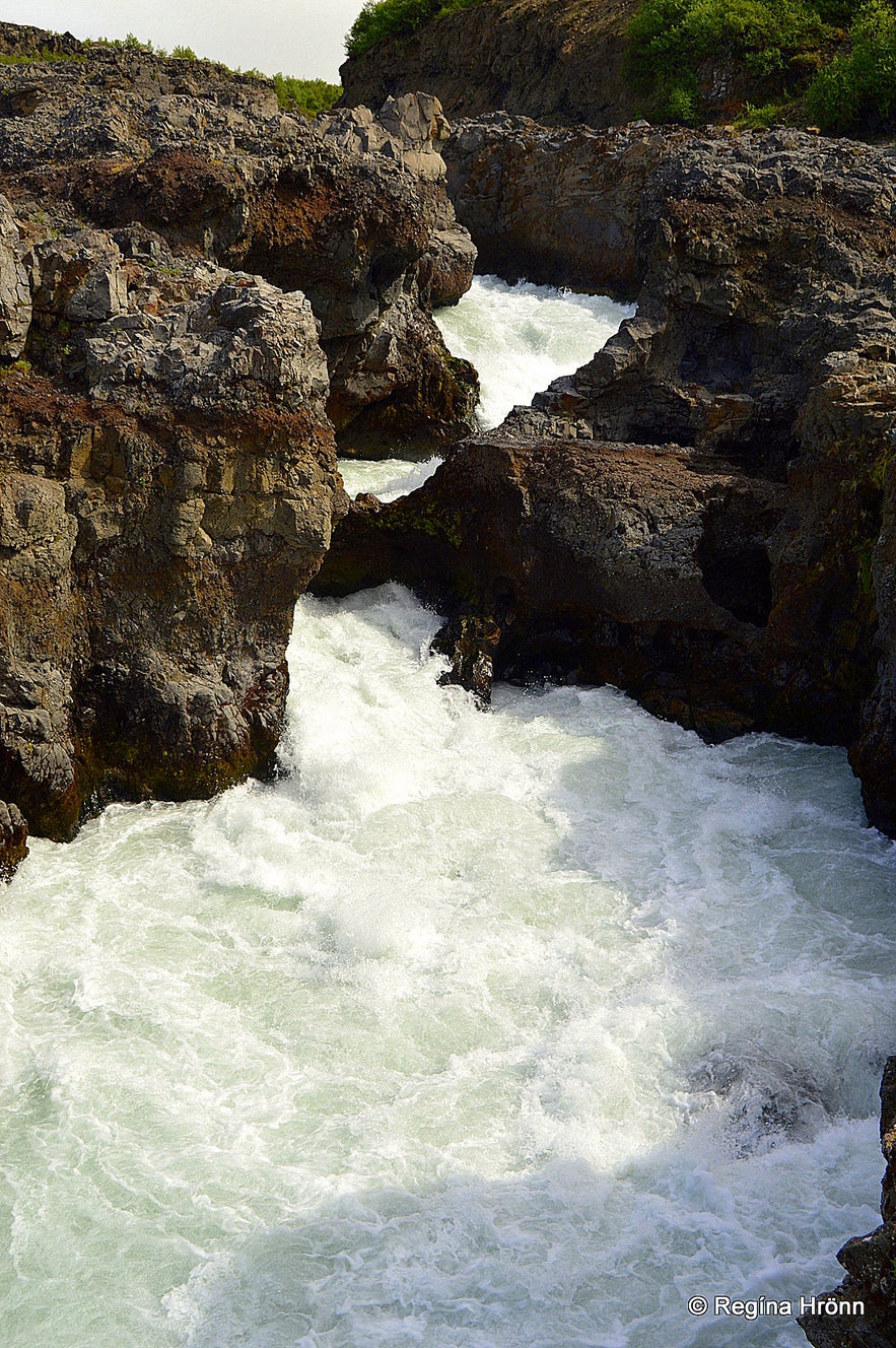 Barnafoss waterfall