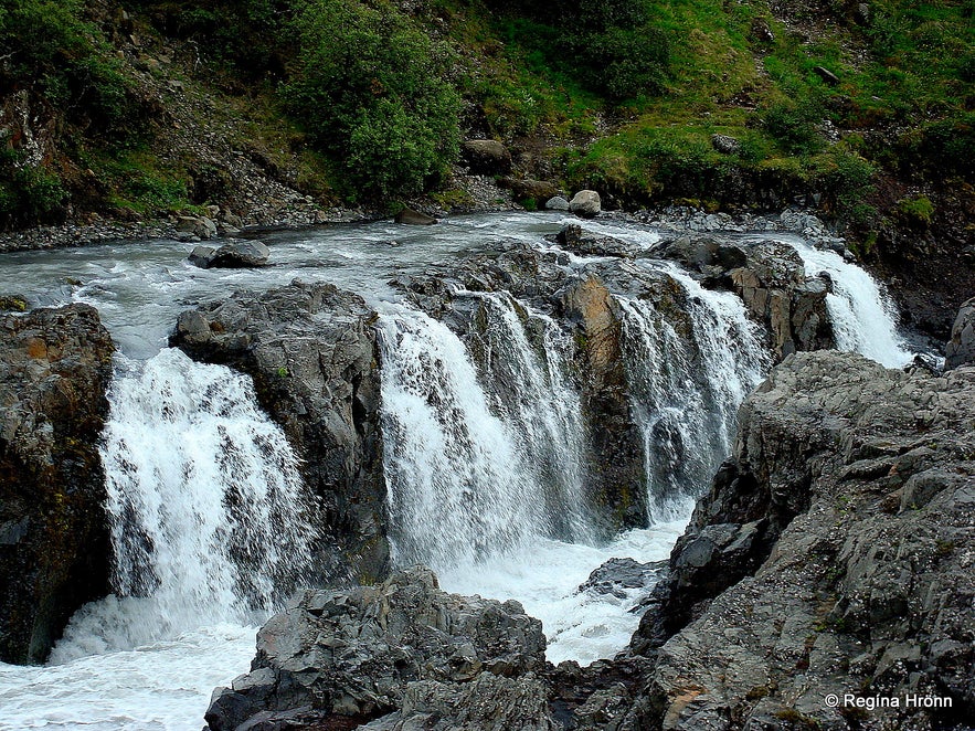 Barnafoss waterfall