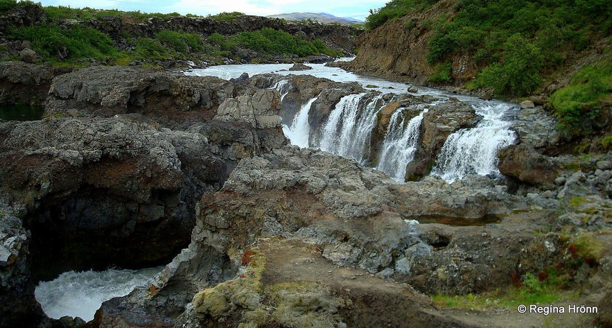 Barnafoss waterfall