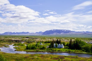 Thingvellir National Park in the fabulous summer sunshine