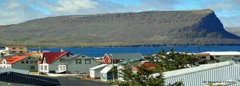 The friendly Hotel West in Patreksfjörður Village in the Westfjords of Iceland