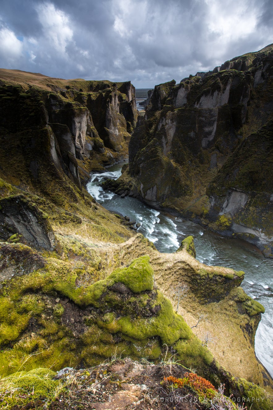 Fjarðarárgljúfur canyon in south Iceland