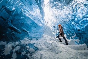 Inside the Blue Diamond Ice Cave