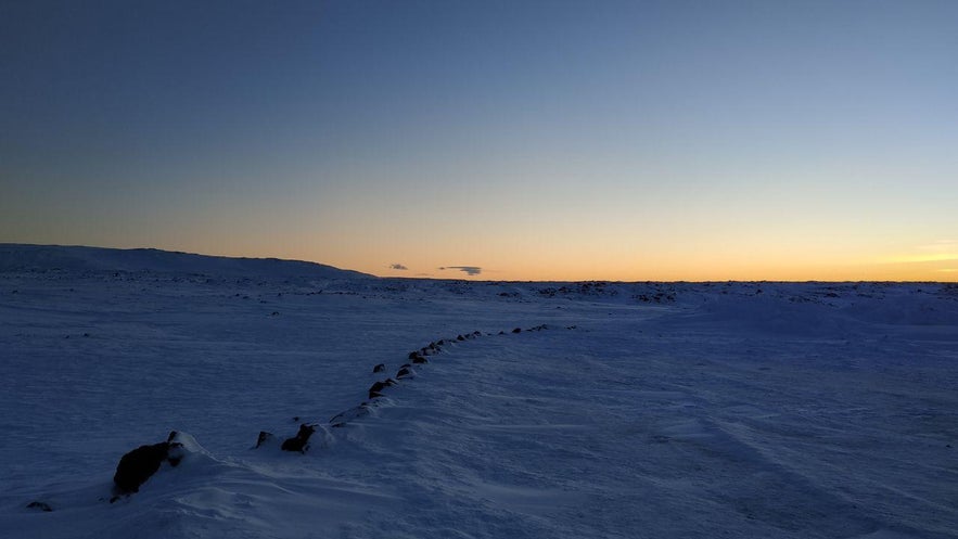 Amanecer nevado