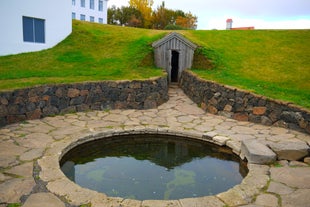 Reykholt has a historic bathing pool.