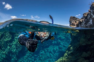 Snorkeling at Silfra fissure is one of the best activities you can do in Iceland.