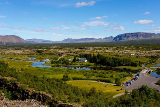 Small Group Golden Circle Tour with Highlands Waterfalls and Transfer from Reykjavik