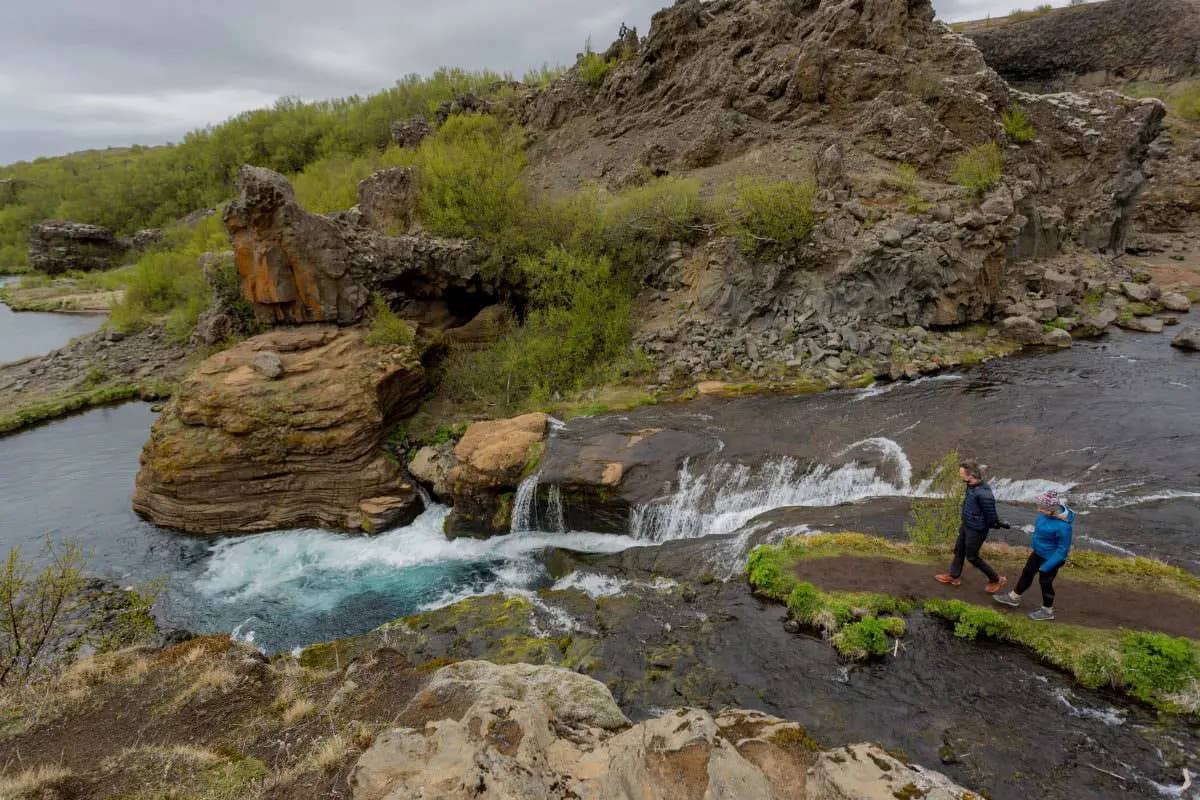 Gjain valley boasts rifts with waterfalls, rivers, and greenery.