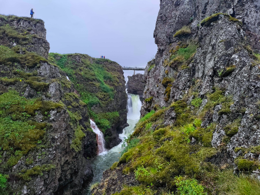 The Kolugljufur canyon has some beautiful viewpoints