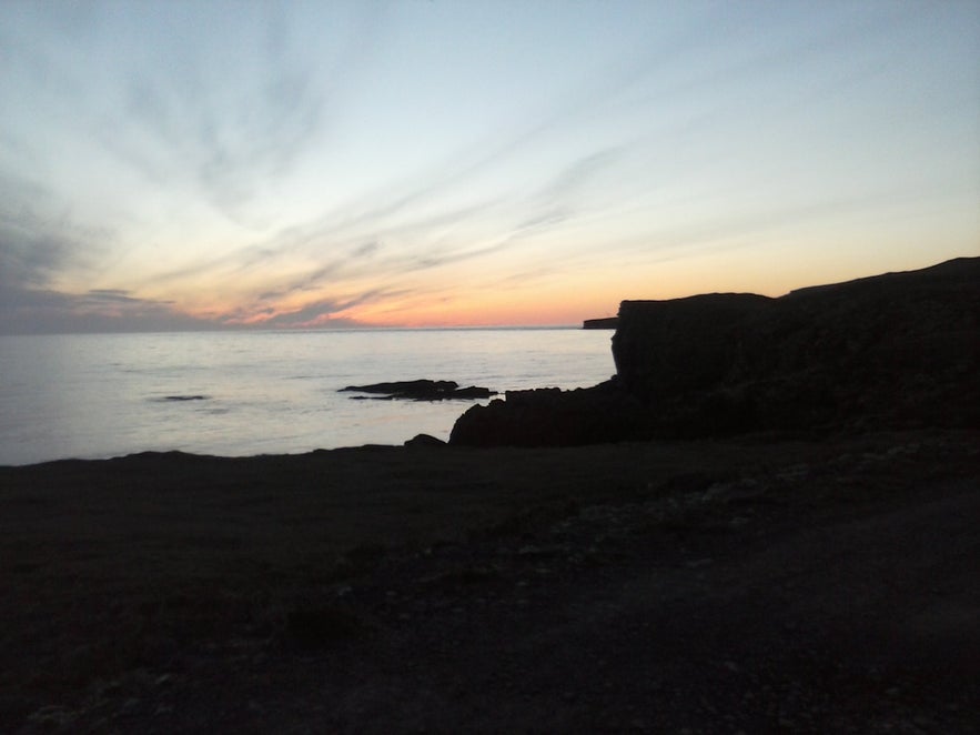 Puffin nesting places at Grímsey