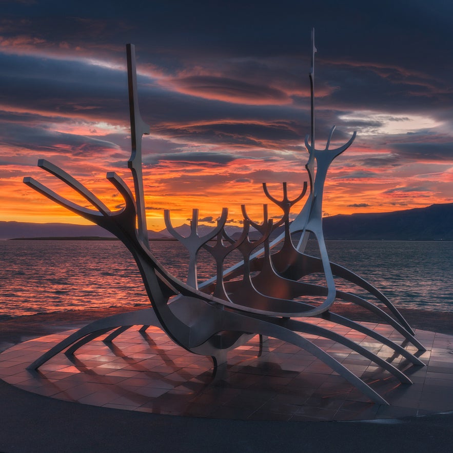 Sun Voyager sculpture in Iceland.