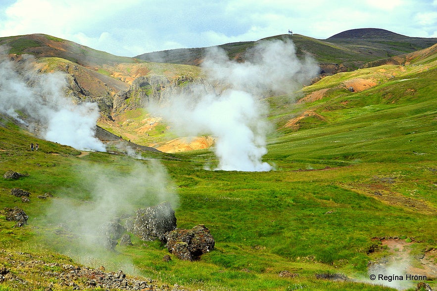 Reykjadalur valley geothermal area