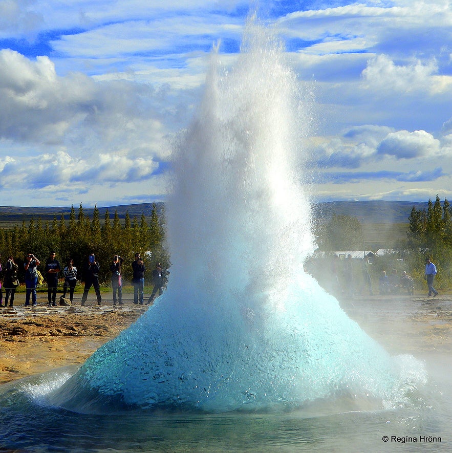 Strokkur erupting