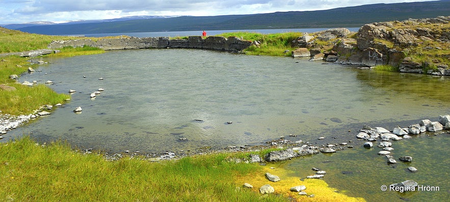 Gamla laugin old pool at Reykjanes in the Westfjords of Iceland